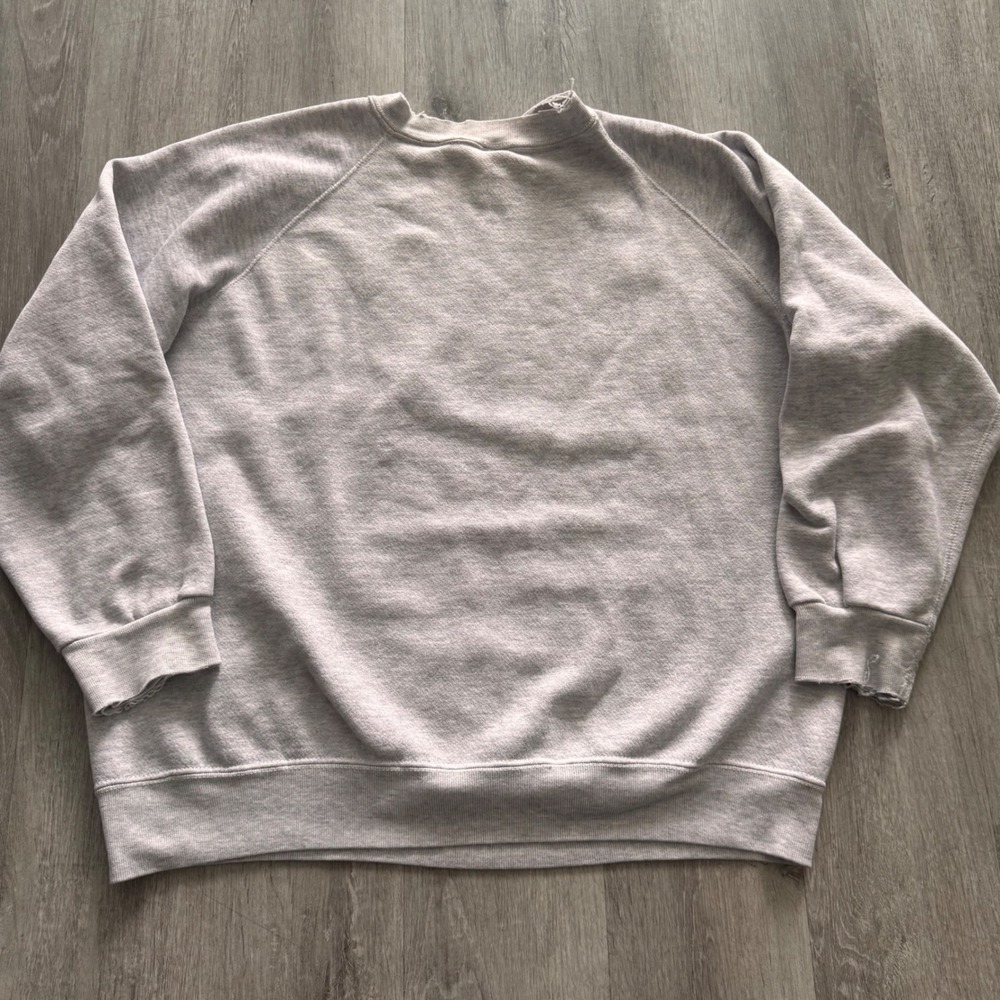 Vintage Discus Athletic Michigan Football Sweatshirt Gray XL Made in USA Tultex - Picture 7 of 8